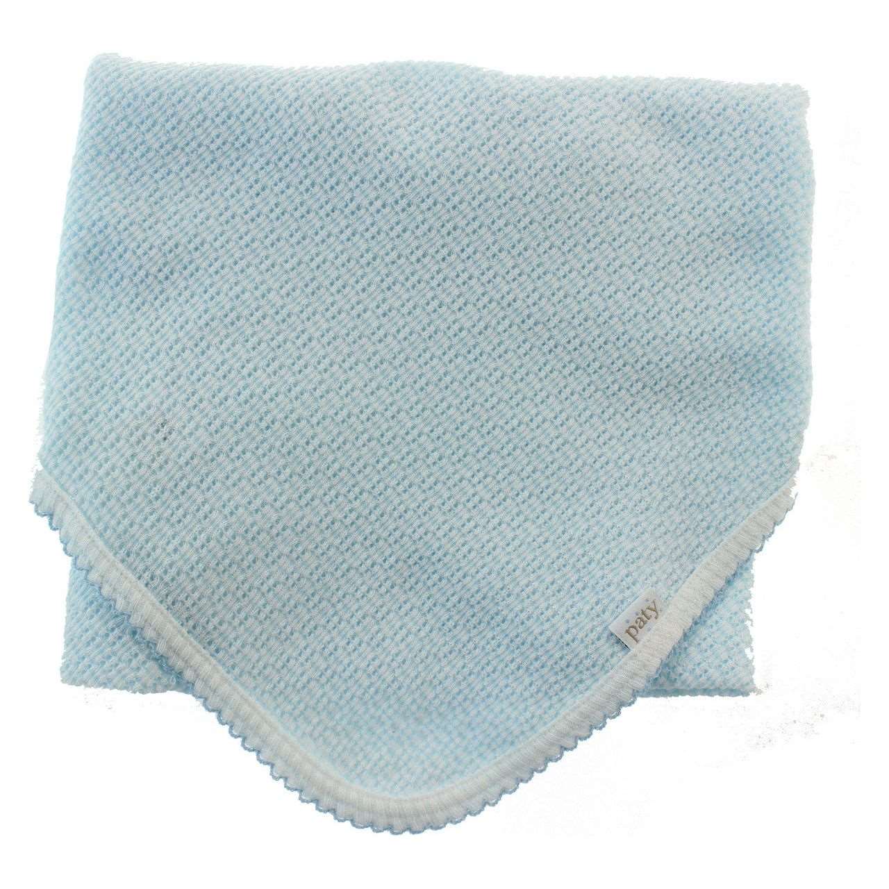 Baby Boys Blue Knitted Receiving Blanket