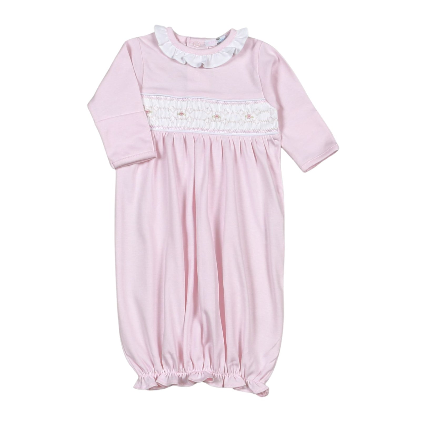 Elegant Pink Take Home Gown Newborn Girl