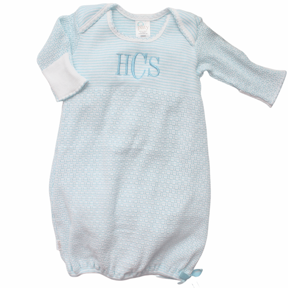 Baby Boy Coming Home Gown Blue