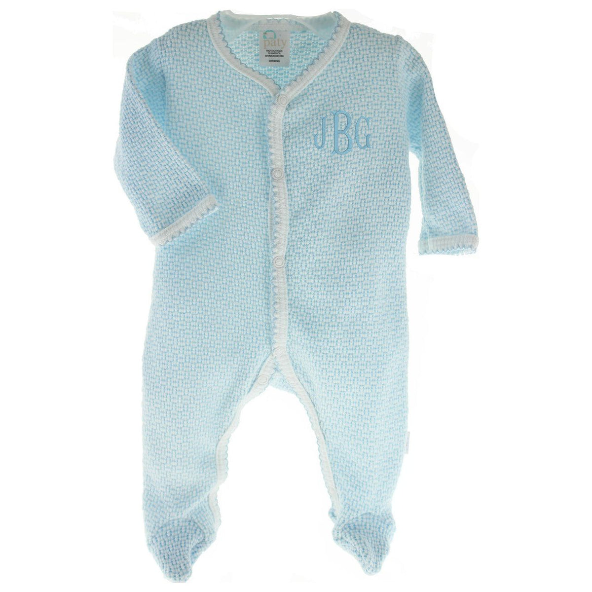 Paty Baby Boys Blue Footed Oneise Sleeper
