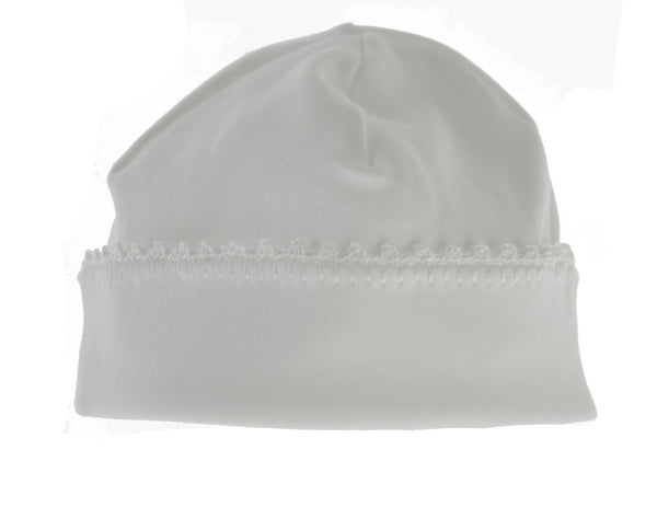 White Take Home Hat Crochet Trim Unisex - Hiccups Children's Boutique