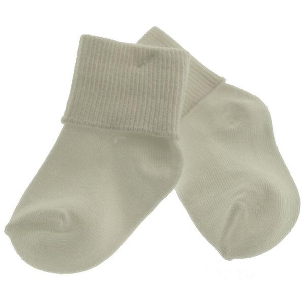 Baby Boys White Cuff Socks Hiccups Children's Boutique