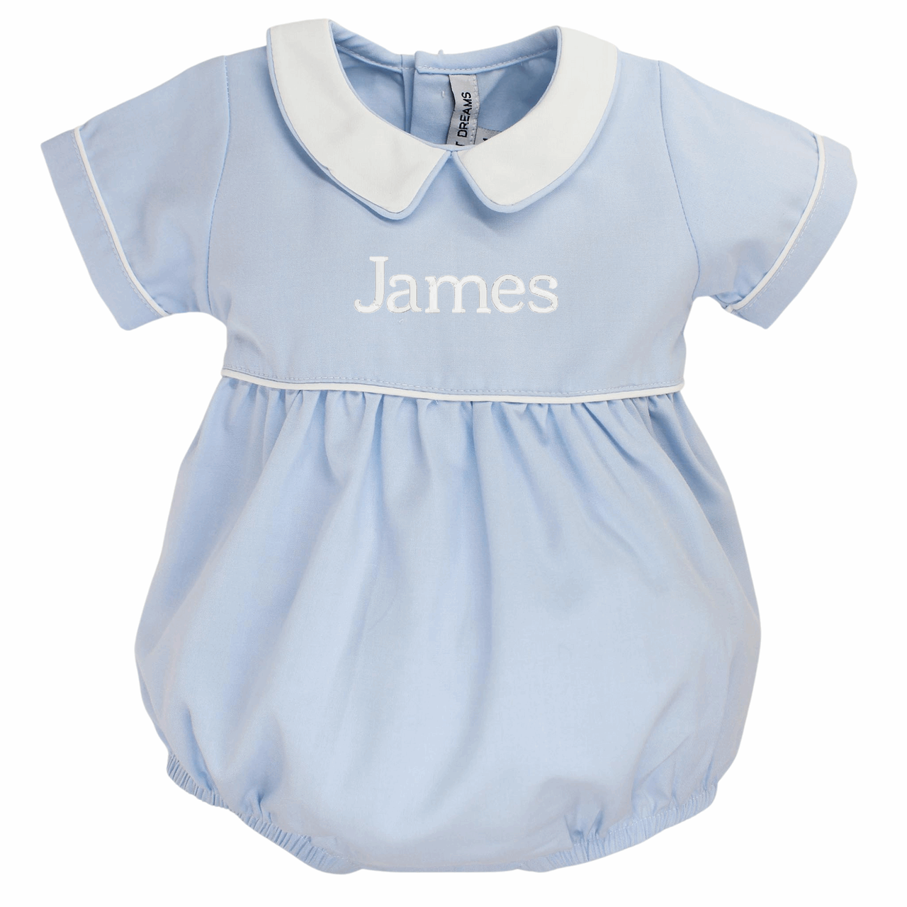 Romper Boy Clothes Baby Boy Blue Overalls Boys Monogrammed Bubble