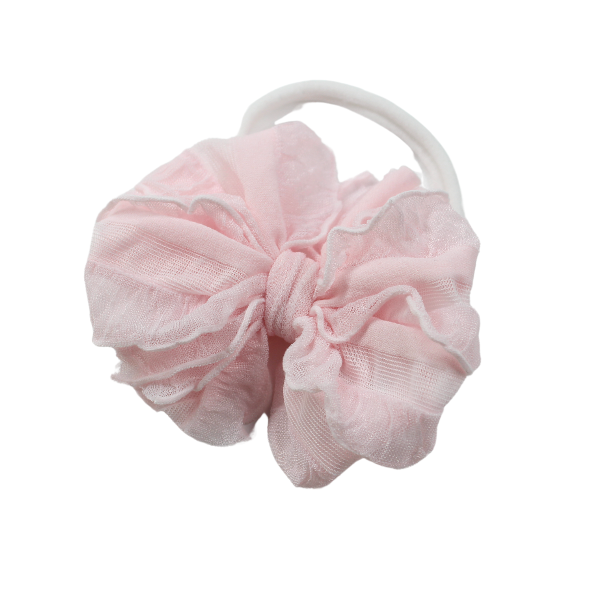 Baby Girls Headband Bows Pink White