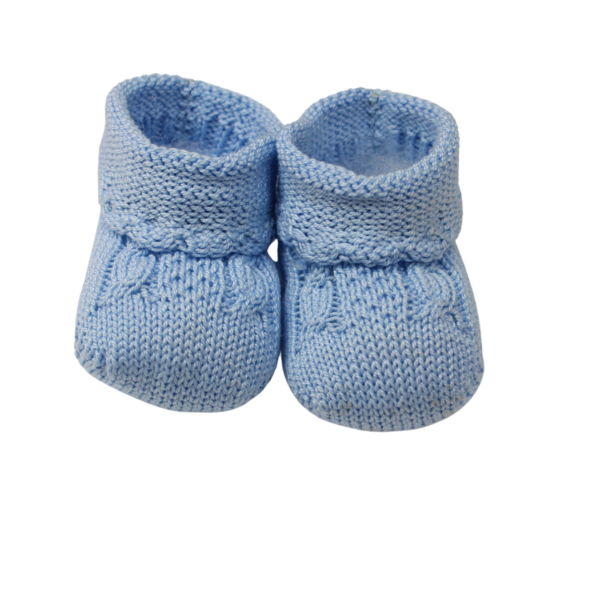 Newborn Boys Blue Crochet Booties