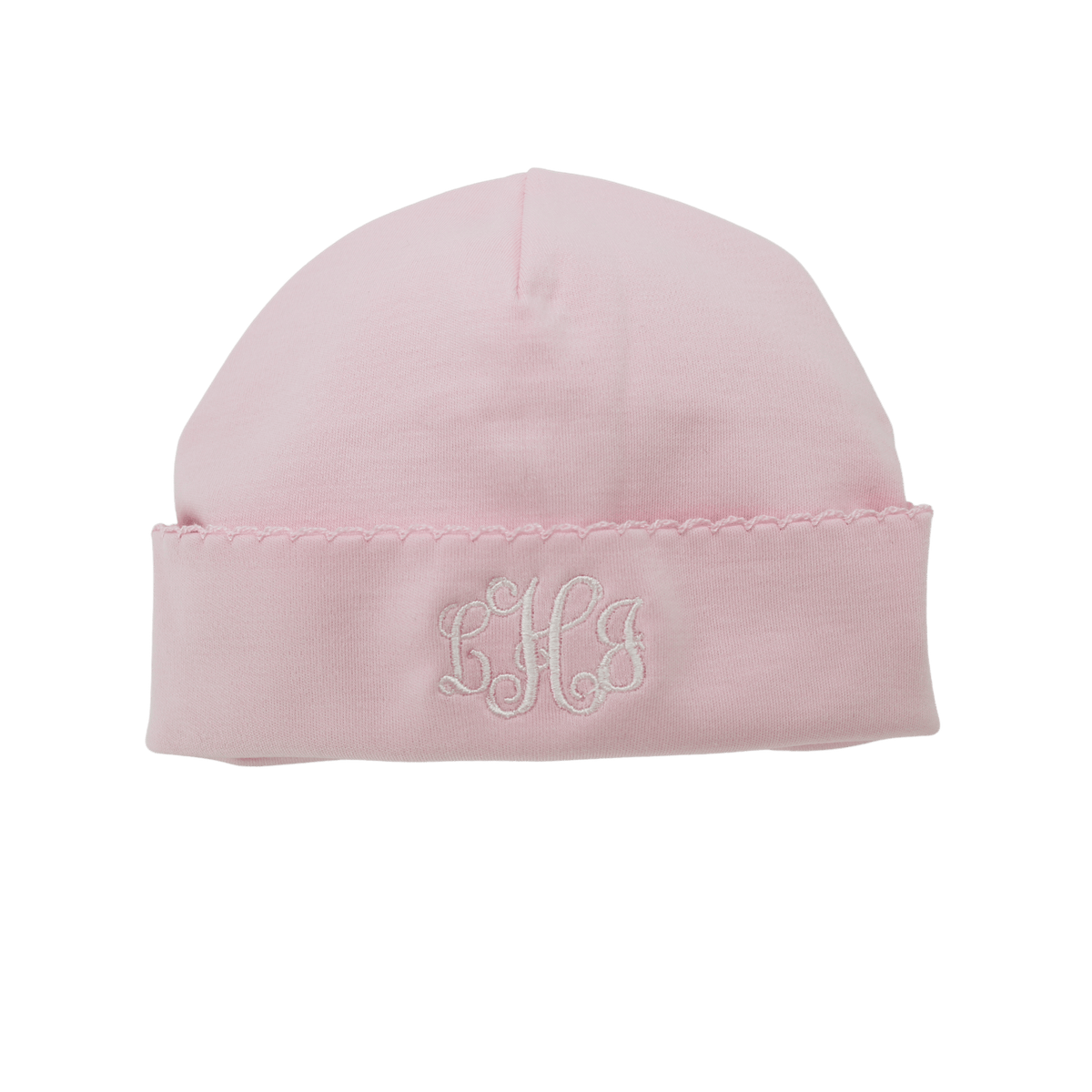 Baby Girls Pink Take Home Beanie Hat Monogrammable