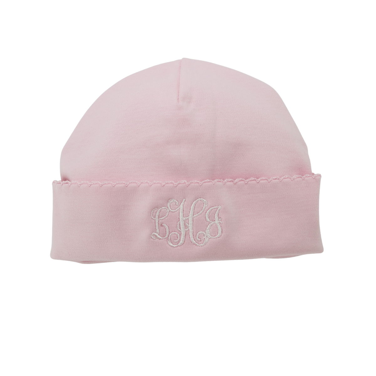 Infant Girls Pink Take Home Beanie Hat Monogrammable