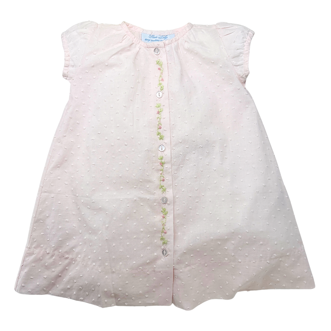 Pixie Lily Daygown Pink Swiss Dot Coming Home Outfit