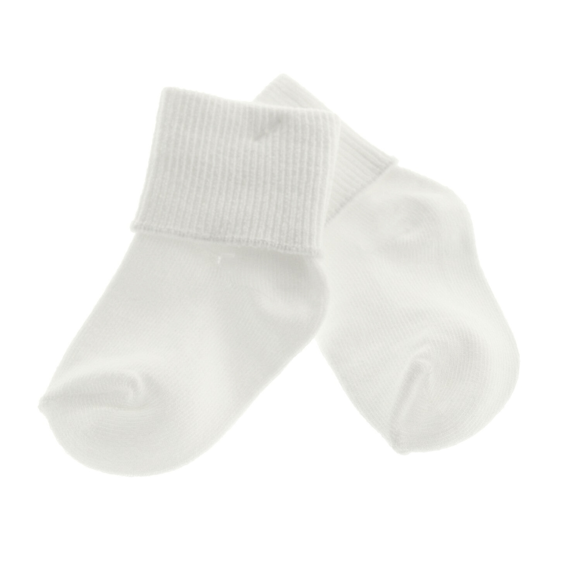 Baby Boys White Cuff Socks - Jefferies