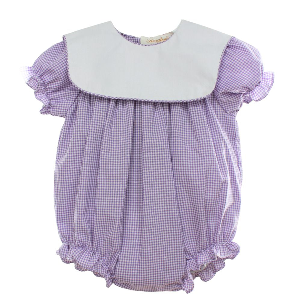 Baby Girls Purple Bubble Outfit Bib Collar | Rosalina