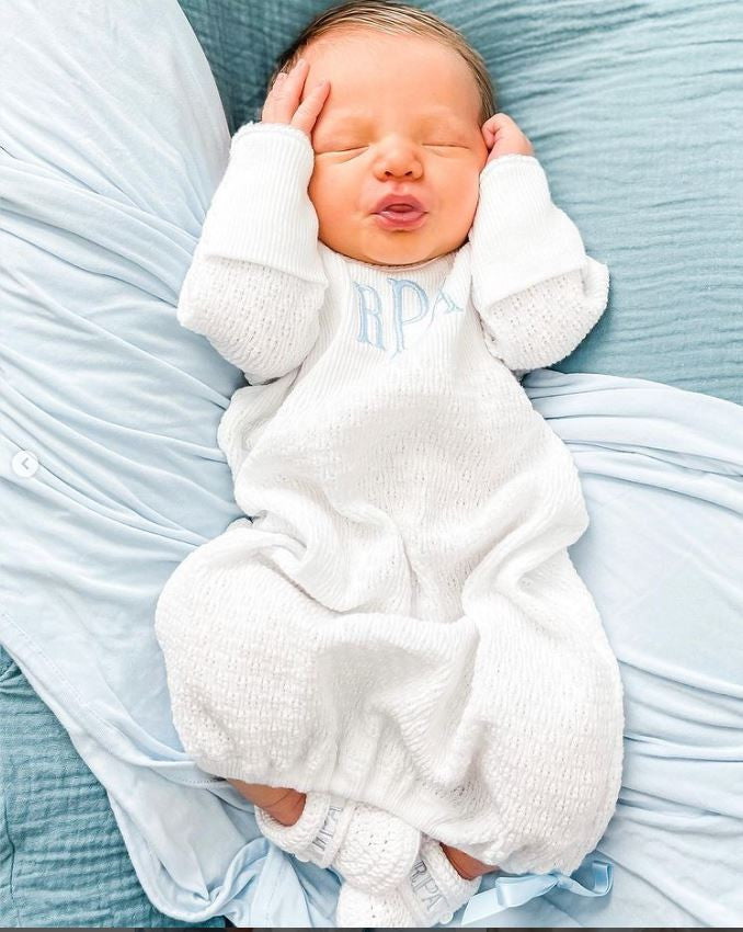 Gerber Baby Boy Long Sleeve Gowns with Mitten Cuffs, 4-Pack - Walmart.com