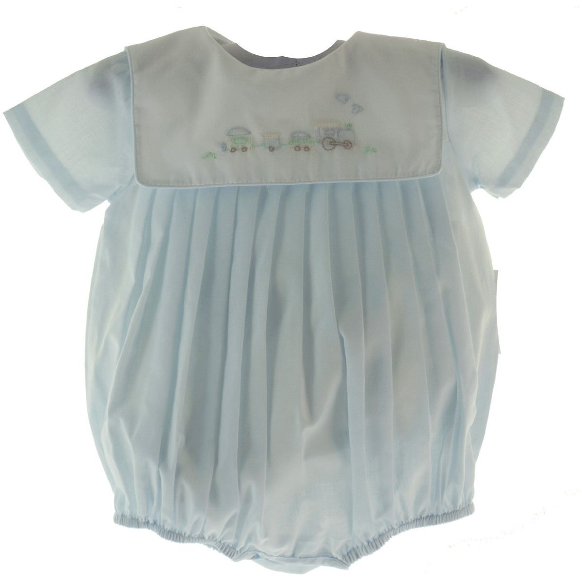 Baby Boys Take Home Outfit Train Romper Petit Ami