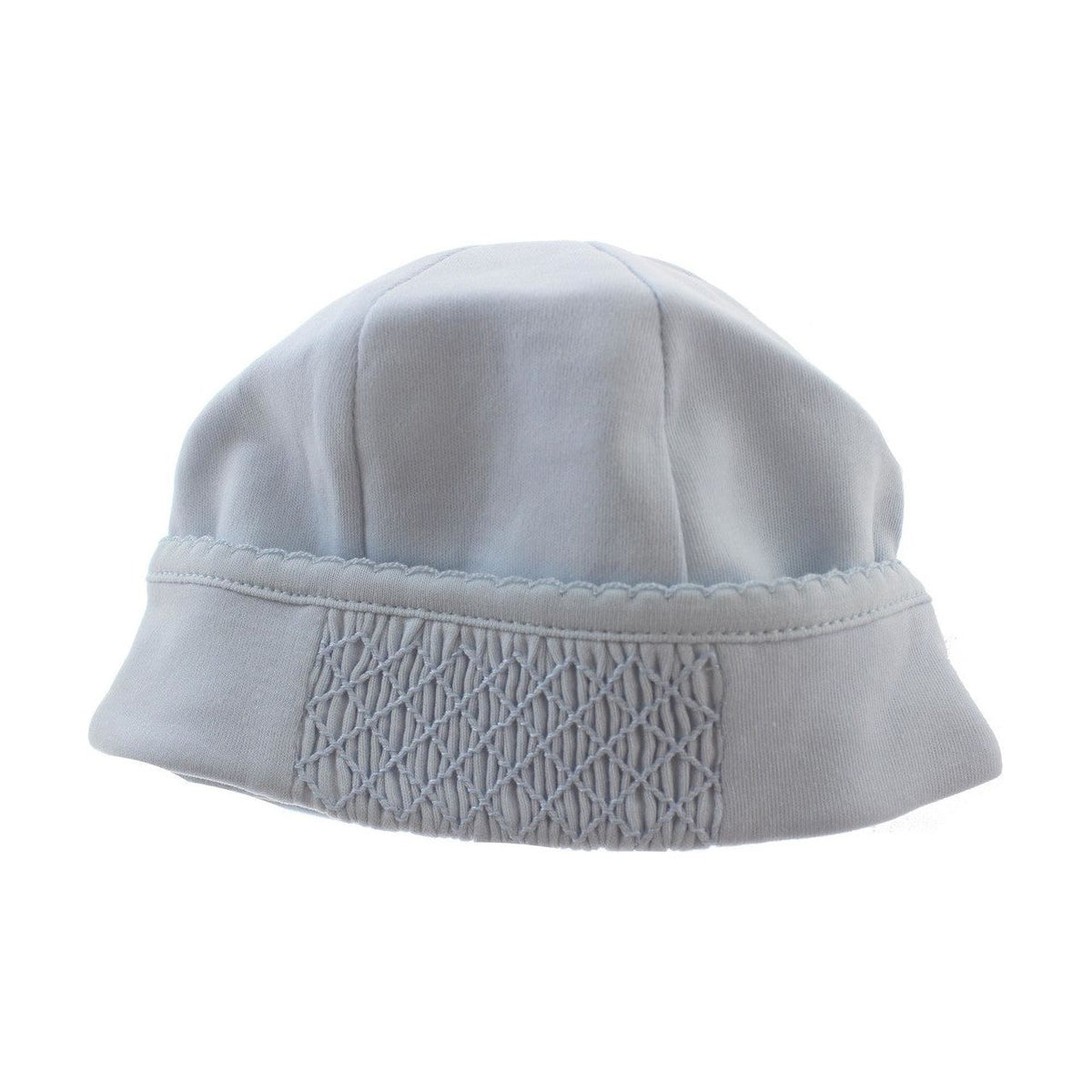 Infant Boys Blue Smocked Beanie Hat