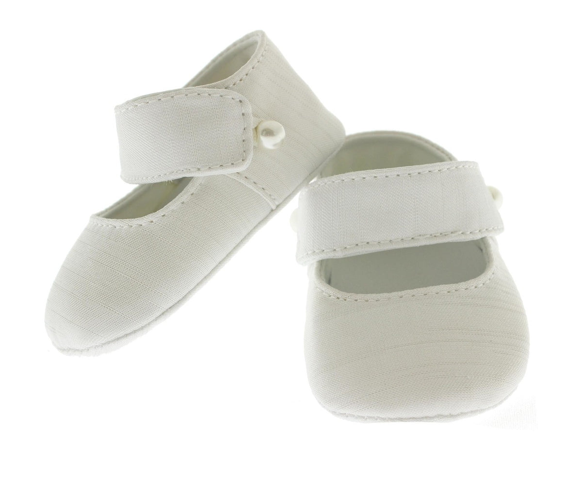 Baby Girl Crib Shoes Monogammed Silk Keepsake Booties