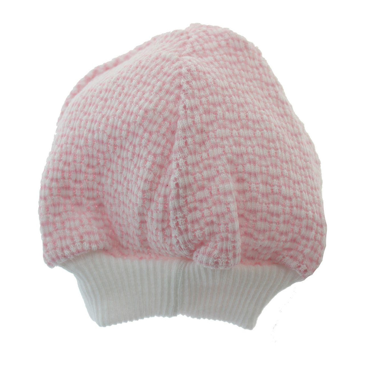 Newborn Girls Pink Knitted Beanie Hat