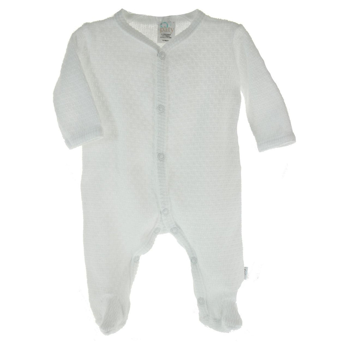 Unisex Coming Home Outfit White Sleeper Footed Onesie