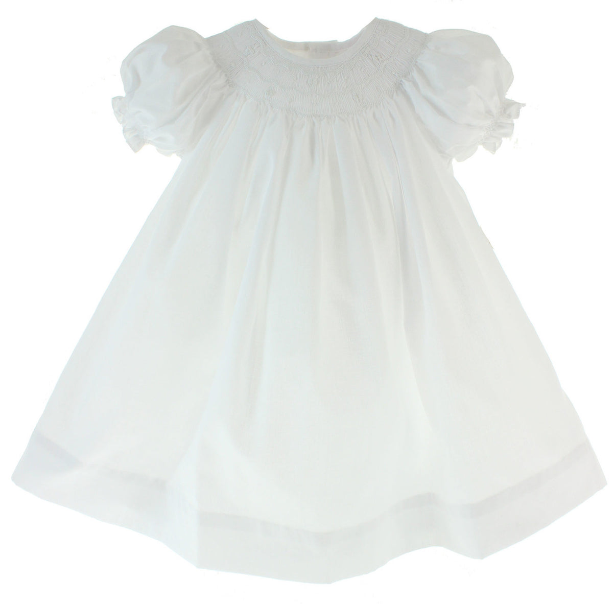 White Smocked Bishop Dress for Baby Girl | Children's Clothing Boutique, 6M White Smocked Bishop Dress for Baby Girl | Children's Clothing Boutique, 6M