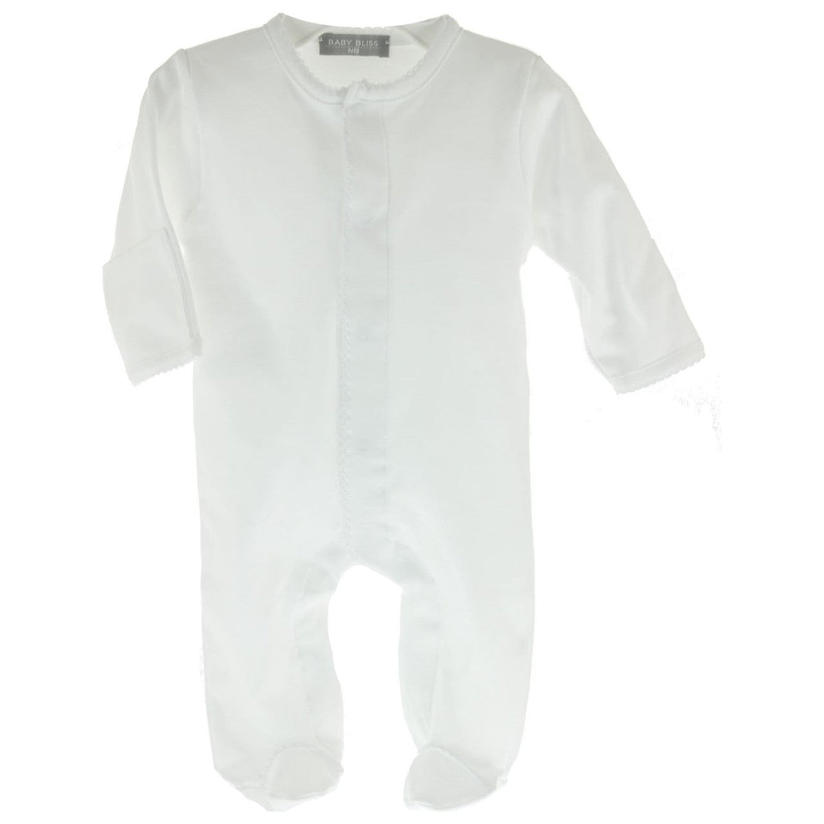 White Unisex Take Home Outfit Footed Onesie Sleeper